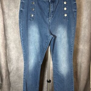 Stylish Blue Boot Cut Women's Jeans